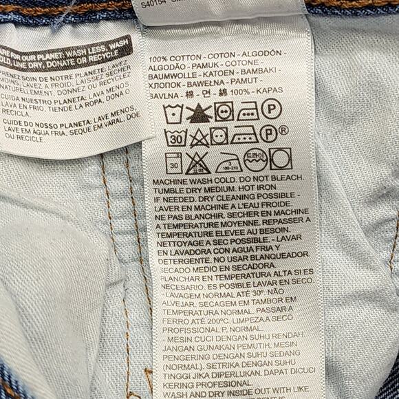 Vintage Levi's 501 Jeans Mens W40 L30.5* Blue Distressed Button Fly Straight Leg - Picture 8 of 14